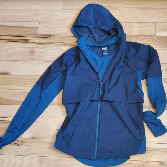 REI Co-Op Women Size M Polartec Lightweight Zip Up 2 Tone Jacket - Picture 2 of 15